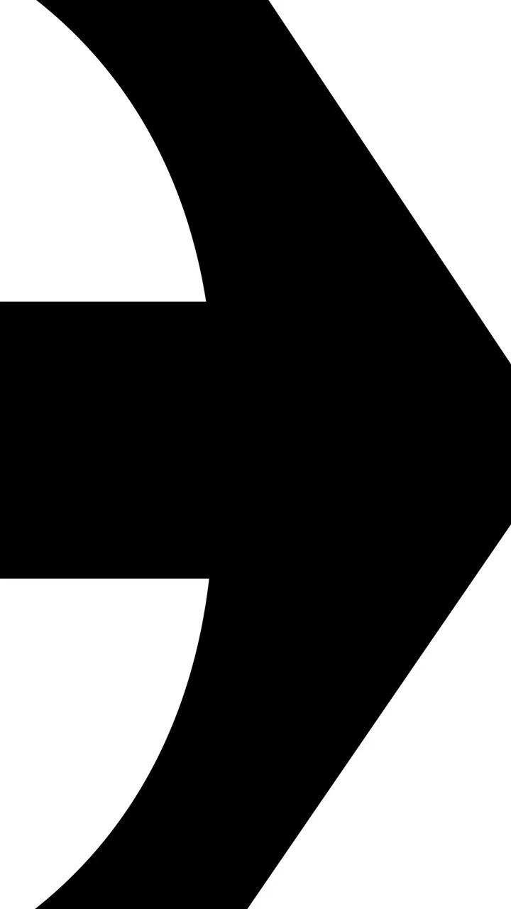 Abstraktes schwarz-weißes Pfeilsymbol nach rechts